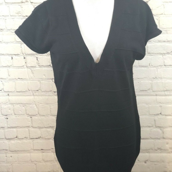Dots Black Womens Knit Sweater Size Large - Picture 1 of 5